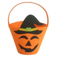 Halloween Felt Fabric Gift Bag Trick or Treat Candy Bucket