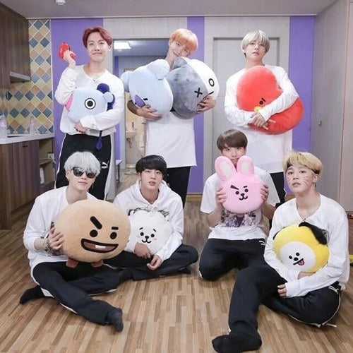 Lovely Cartoon BTS Soft Stuffed Pillow