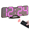 3D Wireless Remote Digital RGB LED Alarm Clock