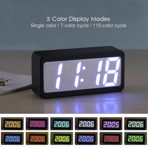 USB/Battery Powered Digital RGB LED Alarm Clock