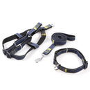 3pcs/Set Denim Heavy Duty Pet Dog Collar Leash