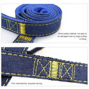 3pcs/Set Denim Heavy Duty Pet Dog Collar Leash