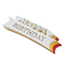 15pcs Glitter Paper Happy Birthday Cake Topper