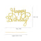 15pcs Glitter Paper Happy Birthday Cake Topper