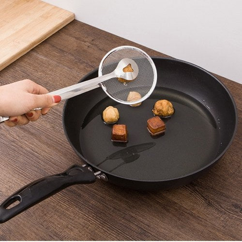 2-in-1 Kitchen Stainless Steel Colander Spoon