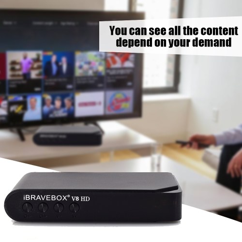 V8 HD TV Box Intelligent Satellite Player -with Adapter