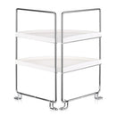 2-Tier Corner Freestanding Stackable Organizer Shelf