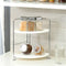 2-Tier Corner Freestanding Stackable Organizer Shelf