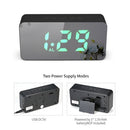 Digital Colorful RGB LED Mirror Alarm Clock