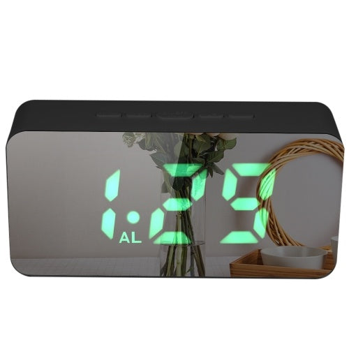 Digital Colorful RGB LED Mirror Alarm Clock