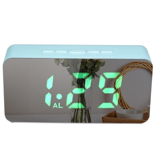 Digital Colorful RGB LED Mirror Alarm Clock