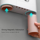 Multifunctional Practical Automatic Toothpaste Dispenser Toothbrush Holder Set & Toothpaste Storage Rack