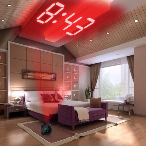 Multifunctional Alarm Clock Voice with Digital LCD Screen