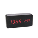 Wooden Sound Control LED Alarm Clock