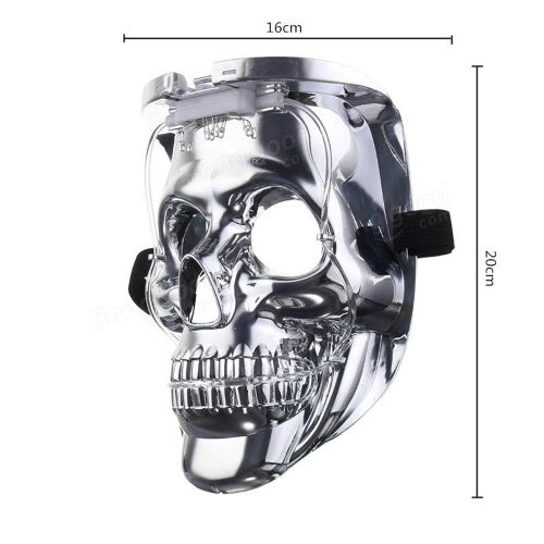 قناع فلاش الجمجمة المتوهج