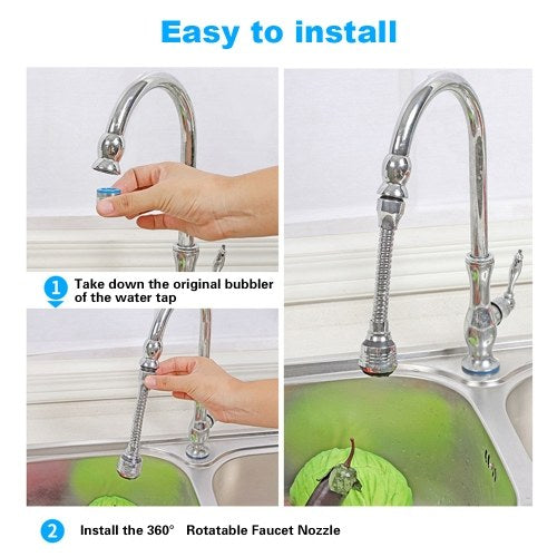 Stainless Steel Rotatable Water Saving Tap Faucet Nozzle