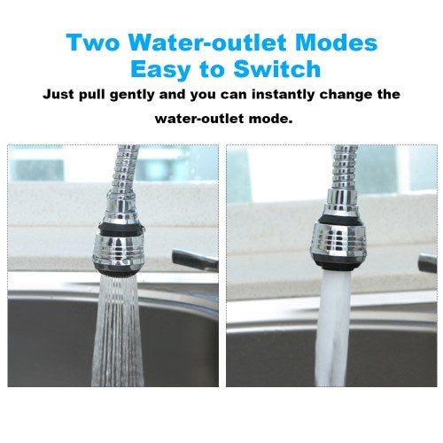 Stainless Steel Rotatable Water Saving Tap Faucet Nozzle