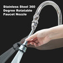 Stainless Steel Rotatable Water Saving Tap Faucet Nozzle