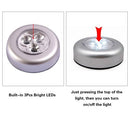 Portable Mini Round LED Bright Lights Touching Lamp Night Light