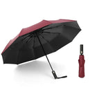 Auto Open/Close Windproof Travel Umbrella with UV Protection Tefloning Coating