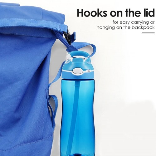 Water Bottle with Straw Portable Sports Water Cup