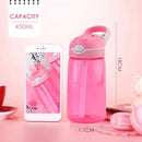 Water Bottle with Straw Portable Sports Water Cup