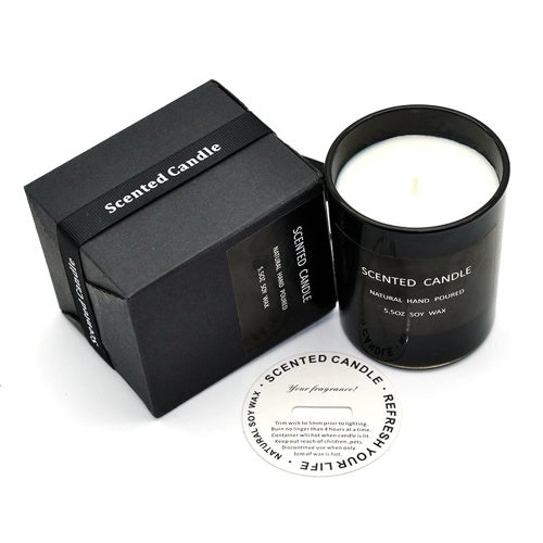 Scented Candles Nordic Black Lavender Aromatherapy Smokeless Candle