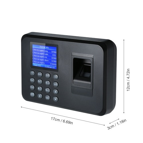 2.4" TFT LCD Biometric Fingerprint Attendance Machine