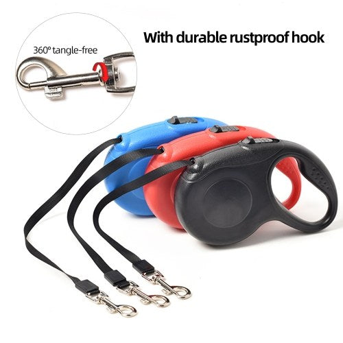 Retractable Dog Leash Pet Leash Adjustable Outdoor Walk Pet Leash for Dogs