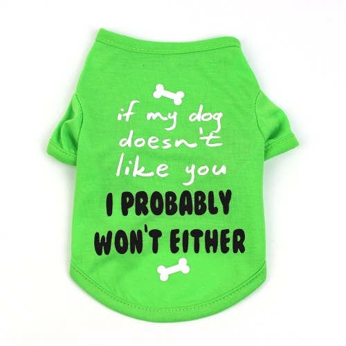 Dog Shirt Dog T-Shirts Dog Spring Summer Clothes