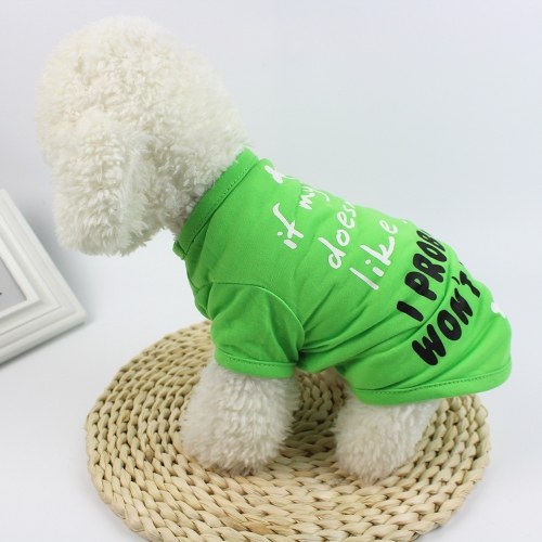 Dog Shirt Dog T-Shirts Dog Spring Summer Clothes