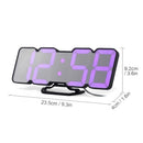 3D Wireless Remote Digital RGB LED Alarm Clock