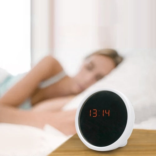 Digital Alarm Clock Makeup Mirror