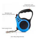 Dog Automatic Retractable Leash Non Slip Grip Upgraded Lock System(5 Meters)