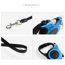 Dog Automatic Retractable Leash Non Slip Grip Upgraded Lock System(5 Meters)