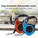 Dog Automatic Retractable Leash Non Slip Grip Upgraded Lock System(5 Meters)