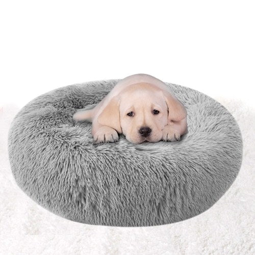 Blusea Soft Plush Round Pet Bed