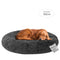 Blusea Soft Plush Round Pet Bed