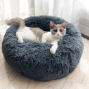 Blusea Soft Plush Round Pet Bed