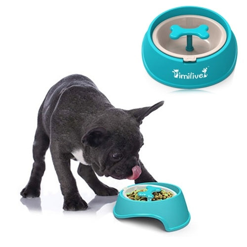 Pet Dog Feeder Slow Food Pet Bowl Anti-Choking Dog Feeding Bowl for Dogs Cats Pets