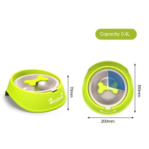 وعاء تغذية الحيوانات الأليفة للطعام البطيء للحيوانات الأليفة، وعاء تغذية الكلب المضاد للاختناق للكلاب والقطط والحيوانات الأليفة