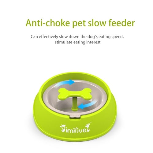 Pet Dog Feeder Slow Food Pet Bowl Anti-Choking Dog Feeding Bowl for Dogs Cats Pets