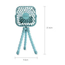 3 Speeds Mini USB Charging Handheld Fan Portable Car Seat Stroller Cooling Fan with Flexible Tripod LED Light