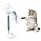 Pet Cat Treat Food Dispenser Ball Toy Interactive Treat Cat Toys Activity Snackball with LED Light Feather Bell