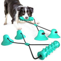 Pet Dog Molar Bite Chew Toy Dog Rope Pull Interactive Toy with Suction Cup for Pulling Chewing Teeth Cleaning