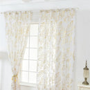 Sheer Curtains Feather Print Window Screen Curtains