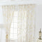 Sheer Curtains Feather Print Window Screen Curtains