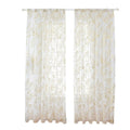 Sheer Curtains Feather Print Window Screen Curtains