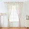 Sheer Curtains Feather Print Window Screen Curtains