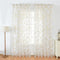 Sheer Curtains Feather Print Window Screen Curtains